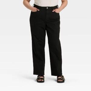 Universal Thread Women's Straight Leg Jeans - Black